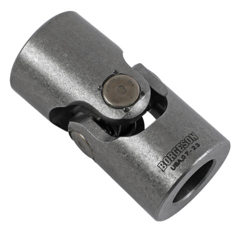 Borgeson Universal Steering U-Joints 016666 Joint, Steel, 7/8 in. Smooth Bore, 7/8 in. Smooth Bore, Each