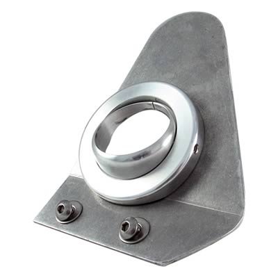 Borgeson Steering Column Solid Swivel Floor Mounts 909011 Mount, Aluminum, Natural, 2 in. Diameter, Each