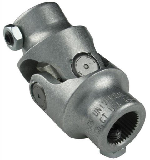 Borgeson Universal Steering U-Joints 213409 Joint, Aluminum, Natural, 3/4 in. 36-Spline, 9/16 in. 26-Spline, Each