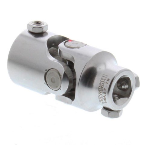Borgeson Universal Steering U-Joints 124952 Joint, Stainless Steel, Polished, 1 in. DD, 3/4 in. DD, Each
