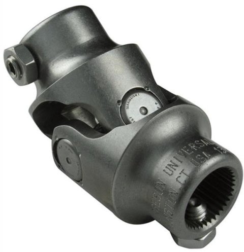 Borgeson Universal Steering U-Joints 110964 U-Joint, Standard Style, Stainless Steel, Natural, 9/16 in. 26-spline, 3/4 in. without Splines, Each