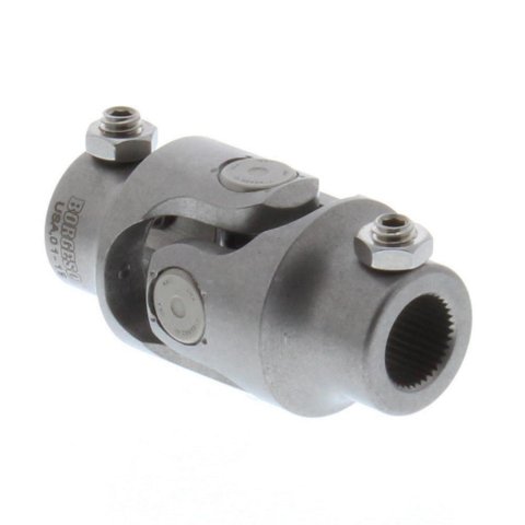Borgeson Universal Steering U-Joints 114925 U-Joint, Standard Style, Stainless Steel, Natural, 3/4 in. DD, 11/16 in. 36-spline, Each