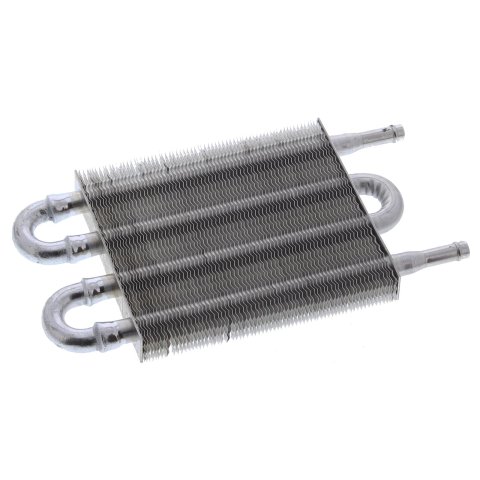 Borgeson Heavy-Duty Power Steering Cooler Kits 925126 Fluid Coolers, Tube and Fin, 4-Row, Aluminum, Natural, 3/8 in. Hose Barb, Fluid, Each