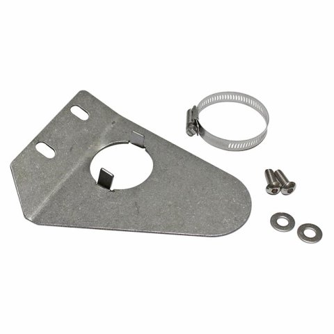 Borgeson Steering Column Solid Swivel Floor Mounts 909017 Mount, Aluminum, Natural, 2 in. Diameter, Chevy, Each