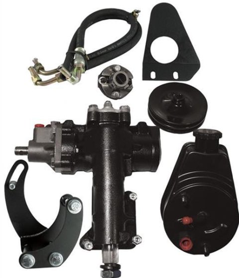 Borgeson Universal Power and Manual Steering Conversion Kits 999012 Kit, 1-DD Column BBC/SWP