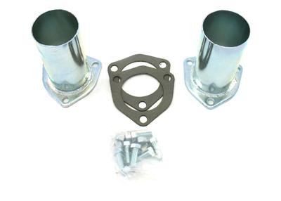 Patriot Collector Reducers with 2.5 Inch Outlet H7242 Header Reducers, Steel, Zinc Plated, 3-Bolt, 2.50 in. Diameter, Composite Gaskets, Pair