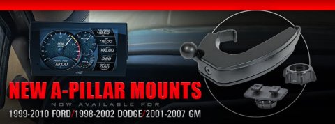Edge CTS3 Display Mounts 18604 Pillar Mount, CTS3, Black, Ford, Kit