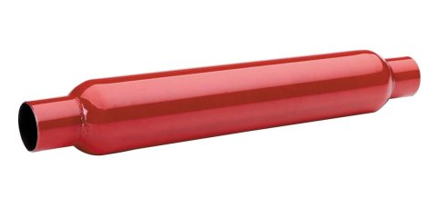 Flowtech Red Hots Steel 2 Inch Muffler 50250FLT Muffler, Hots, in. Inlet/2 in. Outlet, Steel, Each