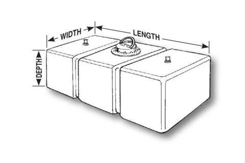 Jaz Products Circle Track 8 Gallons Fuel Cell 200-008-01 Cell, Track, Plastic, Black, Gallons, Foam, Each