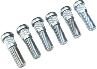 Spidertrax Off-Road Wheel Studs WHS019 Studs, Press-in, Steel, Grade 10.9, Natural, M12 x 1.5, Set of 6
