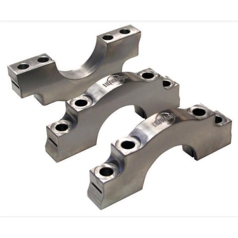 Howards Cams Extreme Billet Main Caps H350R Caps, Steel, 3-Center, Straight Outer Bolts, 4-Bolt, Chevy, Small Block, Set of 3