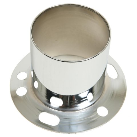 Gorilla Hub Covers HC228 Center Cap, Cover, Push-through, Open End, Steel, Chrome, 4.25 in. Diameter, 4.20 in. Length, Each