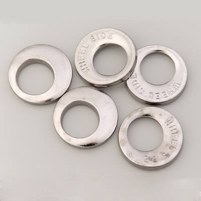 Gorilla Lug Nut Washers 79913B Washers, Steel, Chrome, Offset Round, 1.250 in. O.D., Set of 5
