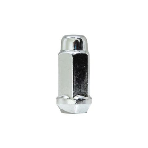 Gorilla Lug Nuts 41188XLHT Nut, 6-point Head, Conical Seat, Steel, Chrome, 1/2 in.-20 Thread Size, 1.90 in. Overall Length, Each