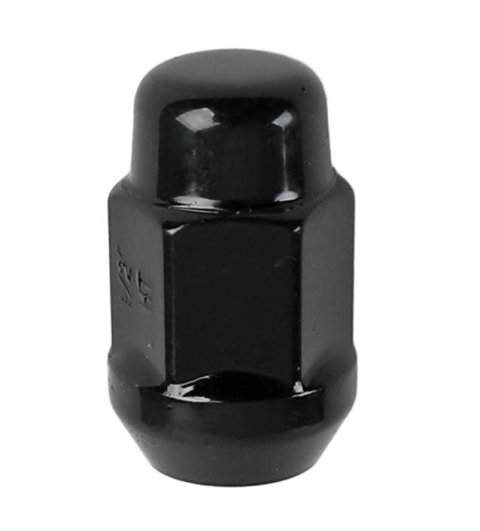 Gorilla Lug Nuts 41188BC Nuts, 1/2 in.-20 RH, Conical Seat, 60 degree, Black, Sold individually