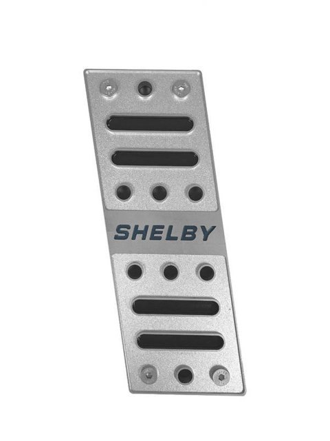 Drake Shelby Aluminum Pedal Covers FS3Z-6112020-BL Cover, Aluminum, Polished, Footrest Pedal, Shelby, Ford, Each