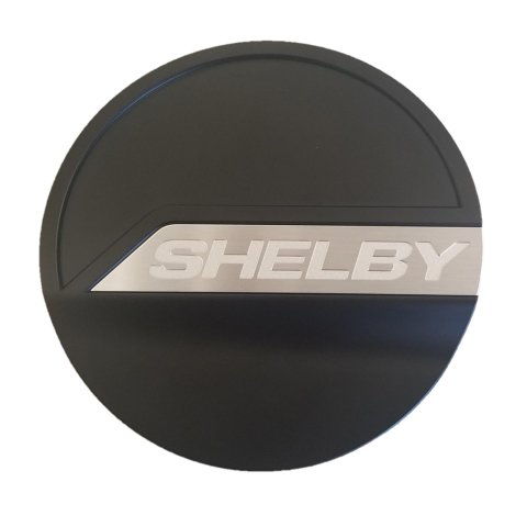 Drake Fuel Doors for 2015-2021 MUSTANG - JR3B-6640526-BK Door, Round, Aluminum, Matte Black, Ford, Mustang, Each