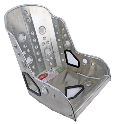 Kirkey 55V Series Aluminum Vintage Class Bucket Seats 55160V and Bench Seats, Seats, Fixed Back Bucket, 10 To 20 degree, Aluminum, Natural, 16.00 in. Width, Each