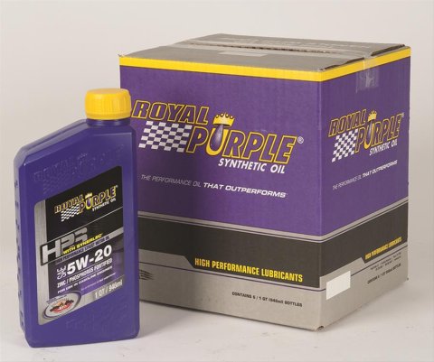 5w20 Royal Purple HPS High Performance Street Motor Oil 36520 Engine Oil, Synthetic, 5W20, Street, 1 qt., Set of 6