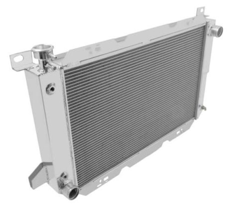 Frostbite Performance Cooling Aluminum Radiators FB222 Radiator, Aluminum, 2-Row, Polished, Crossflow, Ford, Truck/Bronco, V8 Only, Each