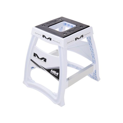 Matrix Concepts M64 Elite Motorcycle Stands M64-100 Stand, Elite, Fixed, ABS Plastic, White, 17.0 in. Height, 300 lb. Capacity, Each