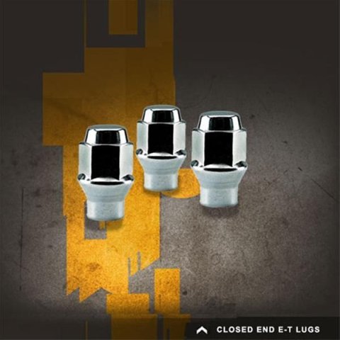 Rocket Racing Standard Lug Nuts C7802 Nuts, Standard, ET/Ultra - Conical Seat - 60 degree with Shank, 7/16 in.-20 Thread Size, Steel, Chrome, Each