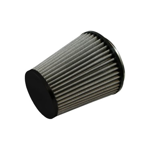 Green Filter High Performance Universal Air Filters 2855 Filter, Conical Flanged, Woven Cotton, White, 3.13 in. Inlet Flange, 6.00 in. Length, Each