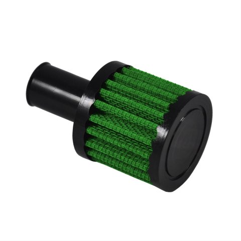 Green Filter High Performance Universal Air Filters 7213 Filter, Conical Flanged, Woven Cotton, Green, 0.400 in. Inlet Flange Diameter, 2.00 in. Length, Each