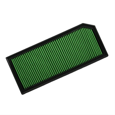 Green Filter High Performance Factory Replacement Air Filters 7163 Filter, Replacement, Panel, Woven Cotton, Green, Audi, Volkswagen, 2.0L, Each