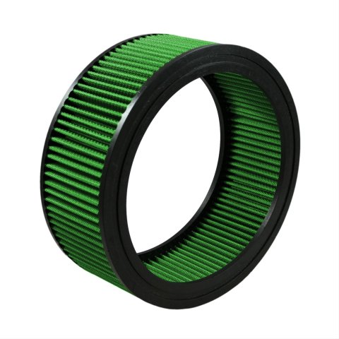 Green Filter High Performance Factory Replacement Air Filters 2072 Filter, Replacement, Round, Woven Cotton, Green, Buick, Cadillac, Chevy, GMC, Oldsmobile, Pontiac, Each