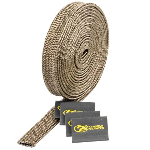 Heatshield Products Lava Hot Rod Sleeves 207006 Heat Sleeve, Sleeve, Slip-on, 2,000 degrees F, 0.500 in. Diameter, 10.00 ft. Length, Each