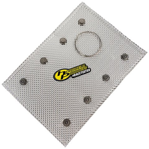 Heatshield Products Armor Exhaust Pipe Heat Shields 172301 Shields, BioCool Insulation, 3.0 in. Diameter Pipe, 12 in. Length, 1,800 Degrees F Rating, Tie Wire, Silver, Paintable, Universal, Kit