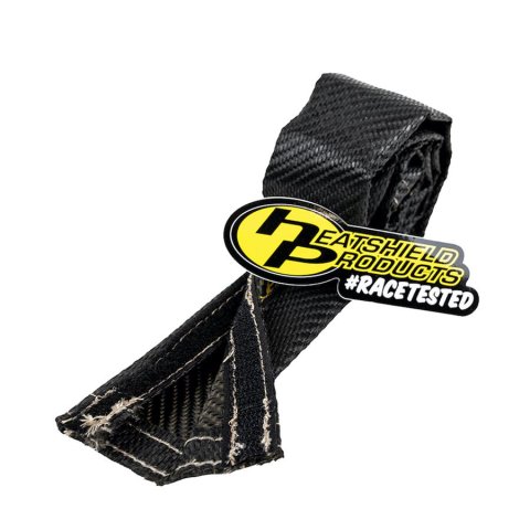 Heatshield Products Stealth Sleeves 282081 Heat Sleeve, Sleeve, Hook and Loop, 2,000 degrees F Intermittent, Carbon Fiber Color, 1.00 in. Diameter, 18.00 in. Length, Each