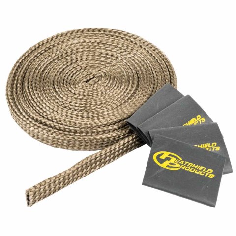 Heatshield Products Lava Hot Rod Sleeves 207004 Heat Sleeve, Sleeve, Slip-on, 2,000 degrees F, 0.375 in. Diameter, 10.00 ft. Length, Each