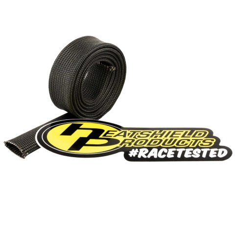 Heatshield Products Hot Rod Sleeves 204004 Heat Sleeve, Sleeve, Slip-on, Black, 3/8 in. Diameter, 2 ft. Length, Each