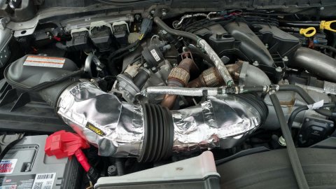 Heatshield Products Air Intake Kits 274404 Cold System 4 in ID X 3ft Sleeve and air box shield kit . Rated for 1100F radiant