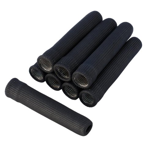 Heatshield Products Insul-Boot Heat Shields 400804 Spark Plug Boot Shields, 1,200 degree F, Black, 1 in. i.d., 6 in. Length, Set of 8