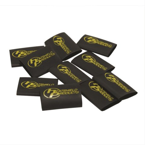 Heatshield Products HP Shrink Tubing 353010 Sleeve Tubing, HP, Polyolefin, Black, 0.500 in. Diameter, 1.000 in. Length, Set of 10