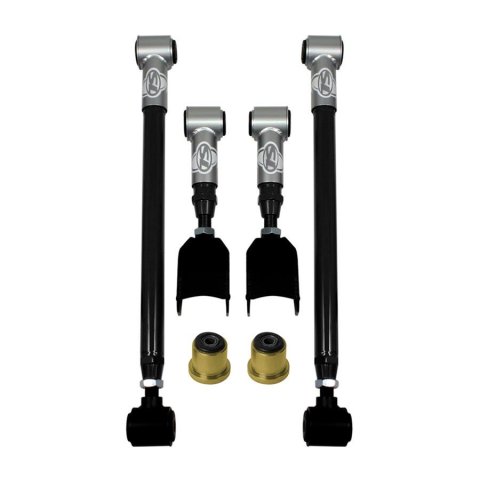 Detroit Speed Swivel-Link Control Arms 042105DS Arms, Swivel-Link, Rear, Tubular, Adjustable, Steel, Black Powdercoated, Buick, Chevy, Pontiac, Set