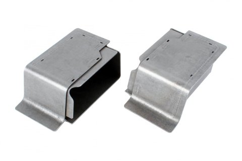 Detroit Speed Torque Boxes 9304115 Boxes, Driver and Passenger Side, Steel, Natural, Chevy, Pair