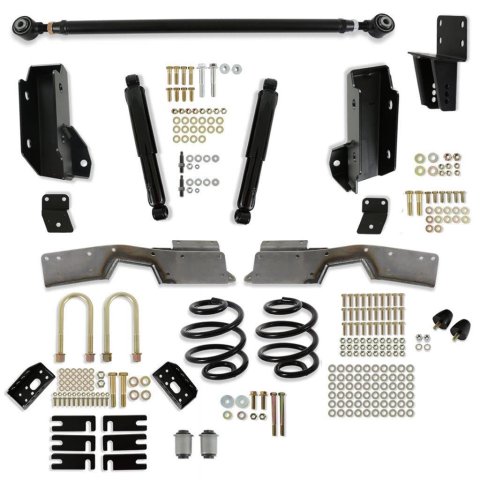 Detroit Speed Rear 2 Kits 041652DS Kit 2, Gas Shocks, 5.5 in. to 7 in. Lowering Springs, Chevrolet, GMC, Kit
