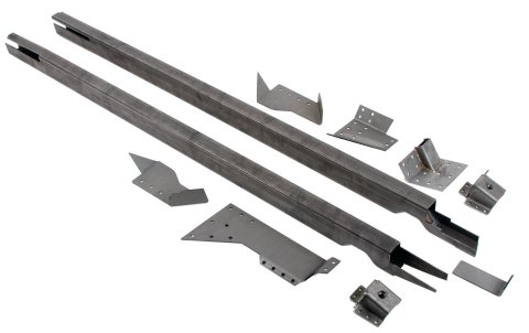 Detroit Speed Weld-On Subframe Connectors 010110DS Connectors, Weld-On, Steel, Natural, Chevrolet, Pontiac, Kit