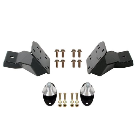 Detroit Speed Engine Mount Bracket Kits for 1964-1970 MUSTANG - 060423DS Motor Mounts, Kits, Frame Style, Steel, Black, Aluma-Frames Only, Ford, Chevy Small Block LS, Kit