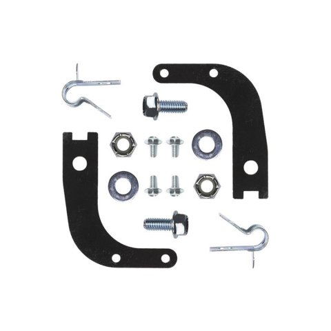 Detroit Speed Brake Hose Bracket Kits 050402DS and Line Support Brackets, Kit, Steel, Black Powedercoated, Chevy, GMC, for SpeedMAX Front Suspension Kit, Kit