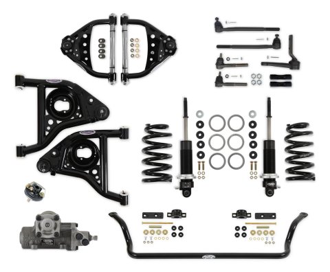 Detroit Speed Front Kit 3 Handling Packages 031356DS Suspension Packages, 3, Tubular Control Arms, Sway Bar.Shocks, Springs,Tie Rod Ends,Tie Rod Sleeves,SBC/LS, Chevy, Pontiac,