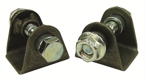 Detroit Speed Shock Mounts 040501DS Mounts, Coilover Mount Type, Rear Upper, Steel, Natural, Pair