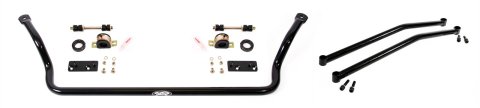 Detroit Speed Tubular Anti-Roll Bars 031408DS Sway Bar, Tubular, Front, Hollow, Steel, Black, 1.375 in. Diameter, Chassis Brace, Buick, Chevy, Pontiac, Kit