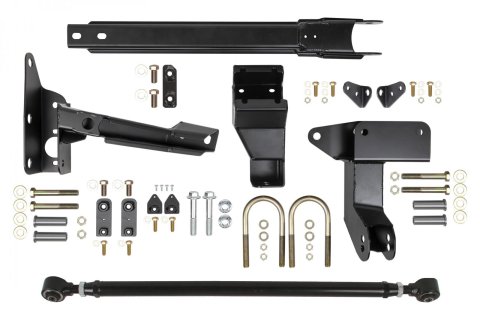 Detroit Speed Fox Adjustable Track Bar Kits 042111DS Bar, Adjustable, Bolt-On, Steel, Black Powdercoated, Ford, Mercury, Kit