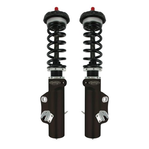 Detroit Speed Non-Adjustable Coilover Kits 030321DS Shocks, Front, Lowered, Black Powdercoated Springs, Chevy, Kit