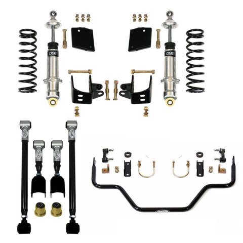 Detroit Speed Kit 3 Rear Suspension Kits 043121DS Packages, Kits, Non-adjustable Coilover, Springs, Sway Bar, Black, Buick, Chevrolet, Pontiac,
